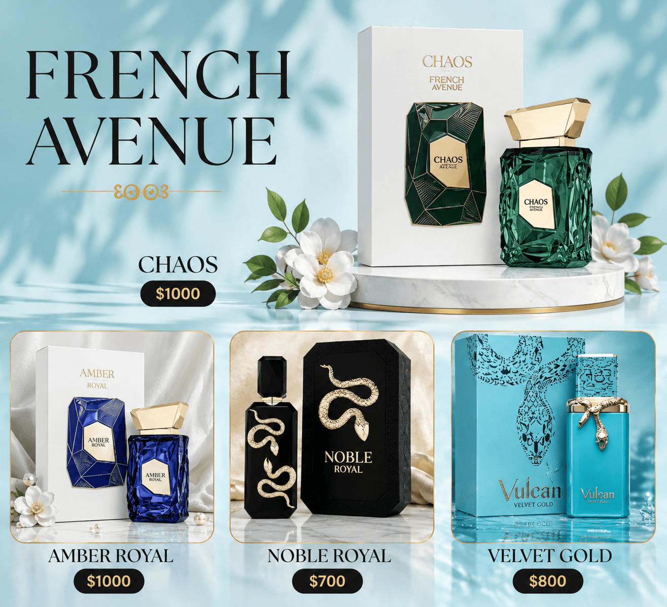 Perfume French Avenue Chaos Extrait de Parfum 100 ml