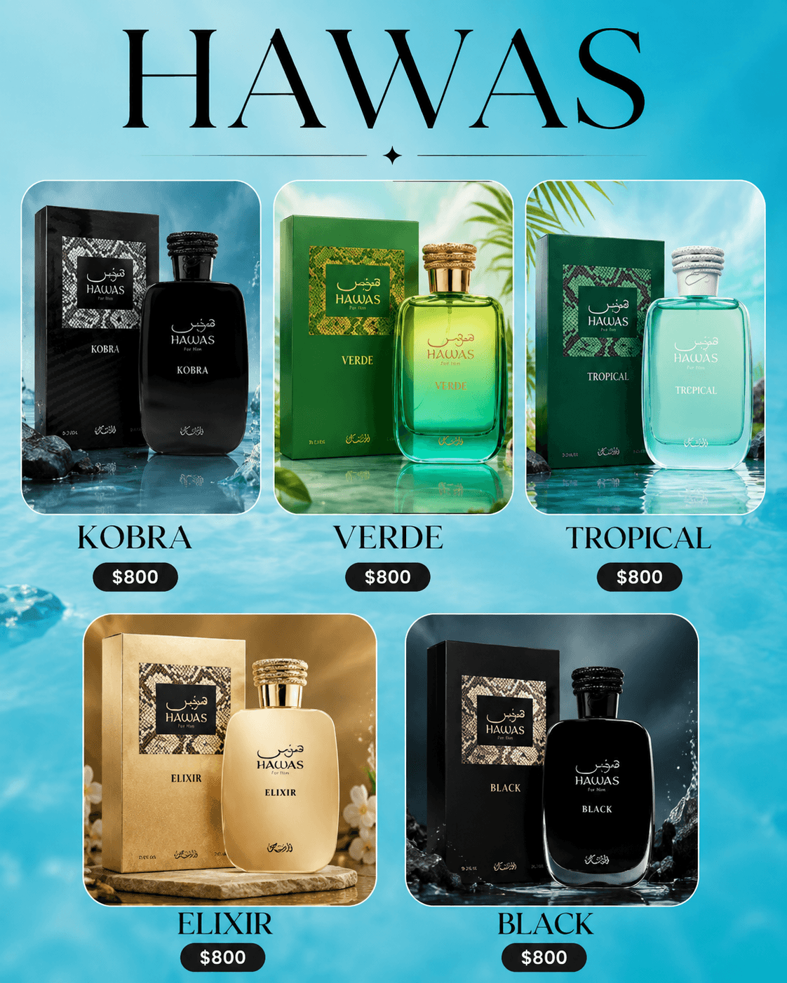 Rasasi Hawas Eau de Parfum para hombre